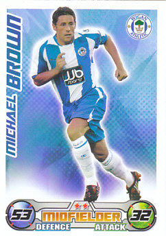 Michael Brown Wigan Athletic 2008/09 Topps Match Attax #355